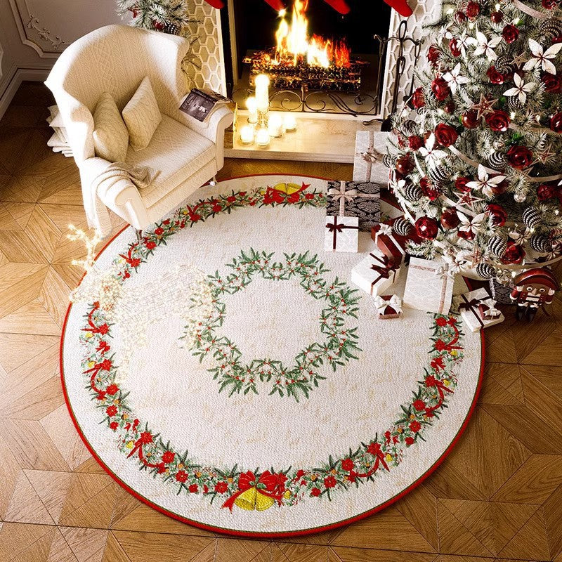 Holiday Red Indoor Non Slip Area Rug