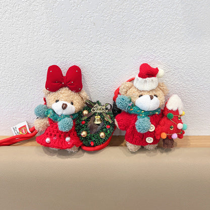 Adorable Teddy Bear Soft Keychain Accessory