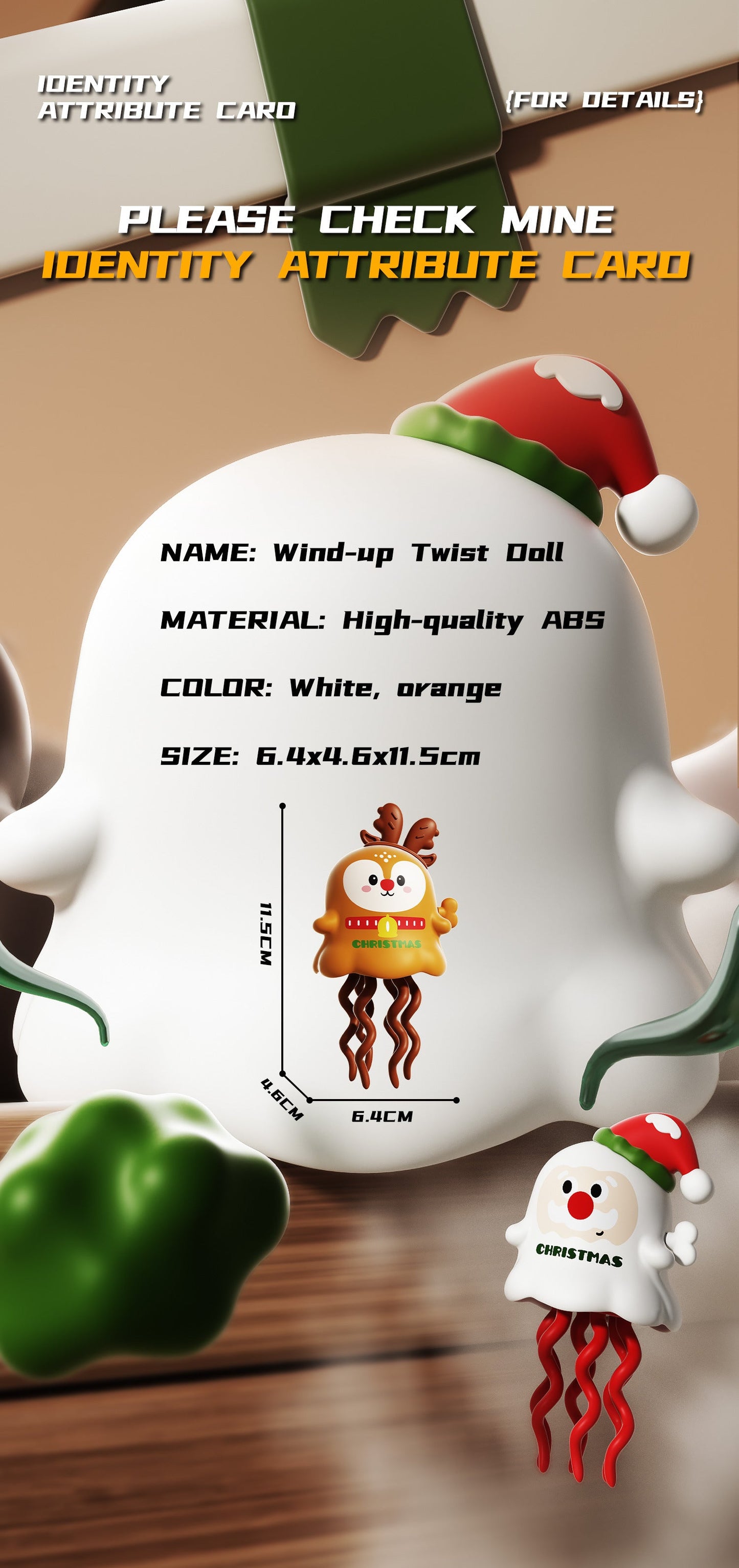 Fun Musical Christmas Deer Figurine Toy