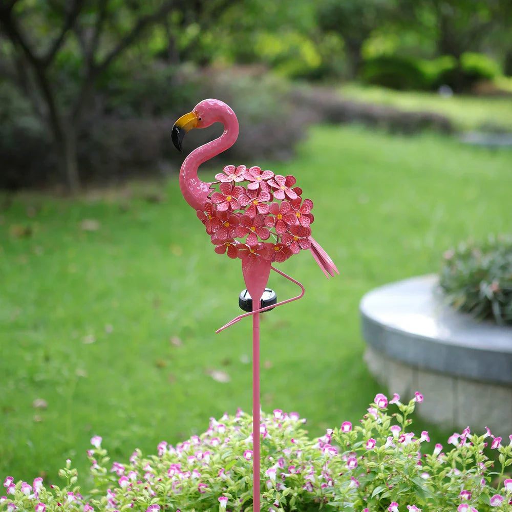 Colorful Pink Yard Lamp - Weatherproof Garden Light