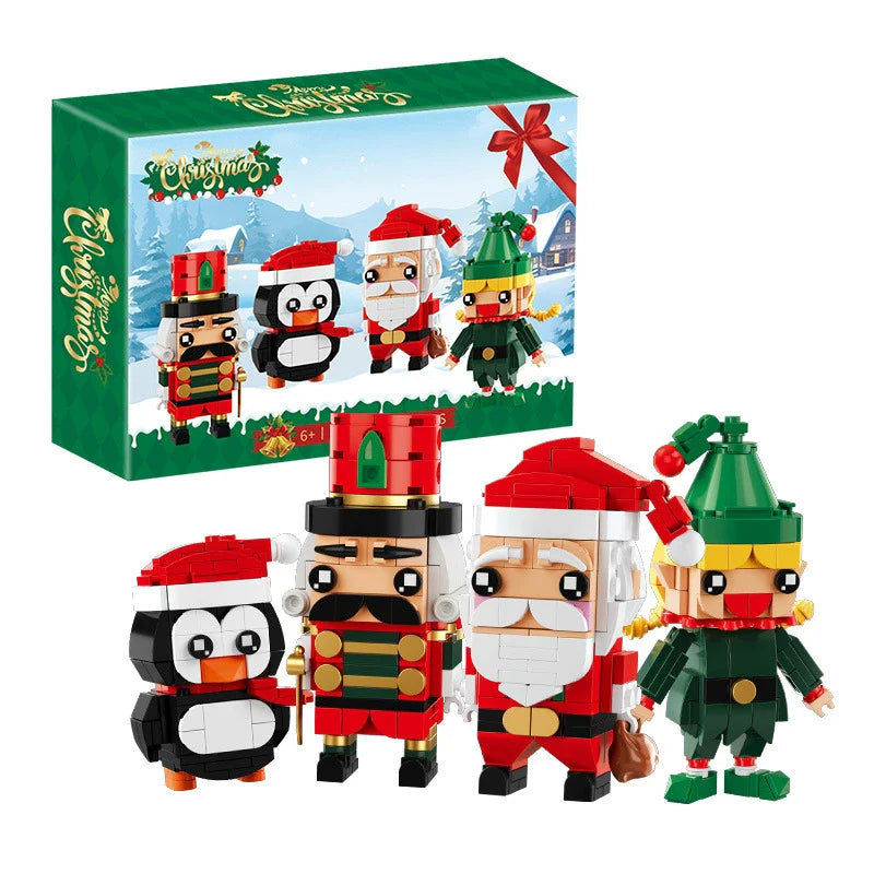 Fun Holiday Lego Style Building Blocks Toy