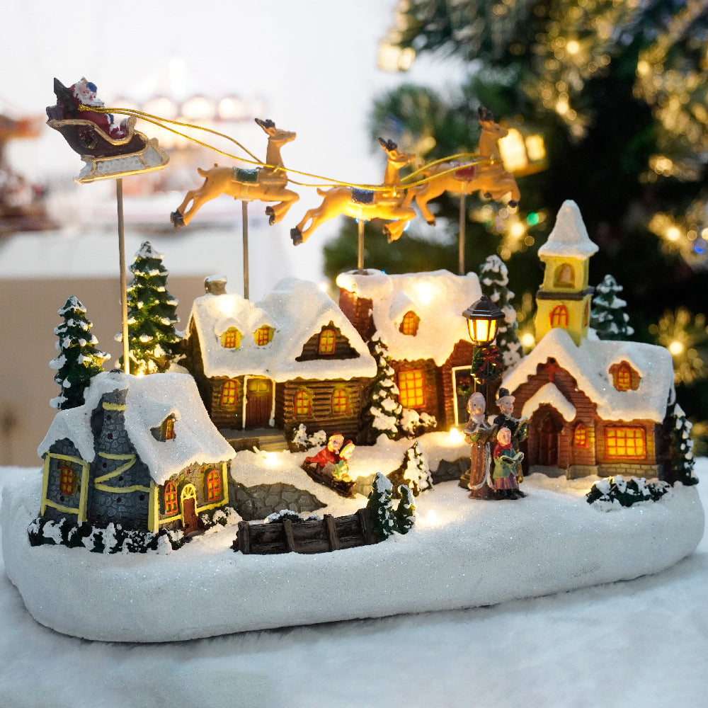 Sparkling Musical Animated Deer Xmas Decoration