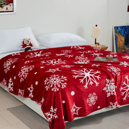 Festive Holiday Snowman Gingerbread Blanket