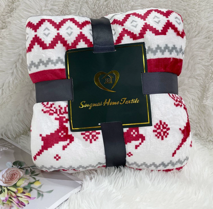 Plush Winter Fleece Throw Blanket