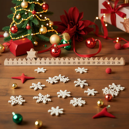 Traditional Christmas Advent Ladder Decoration