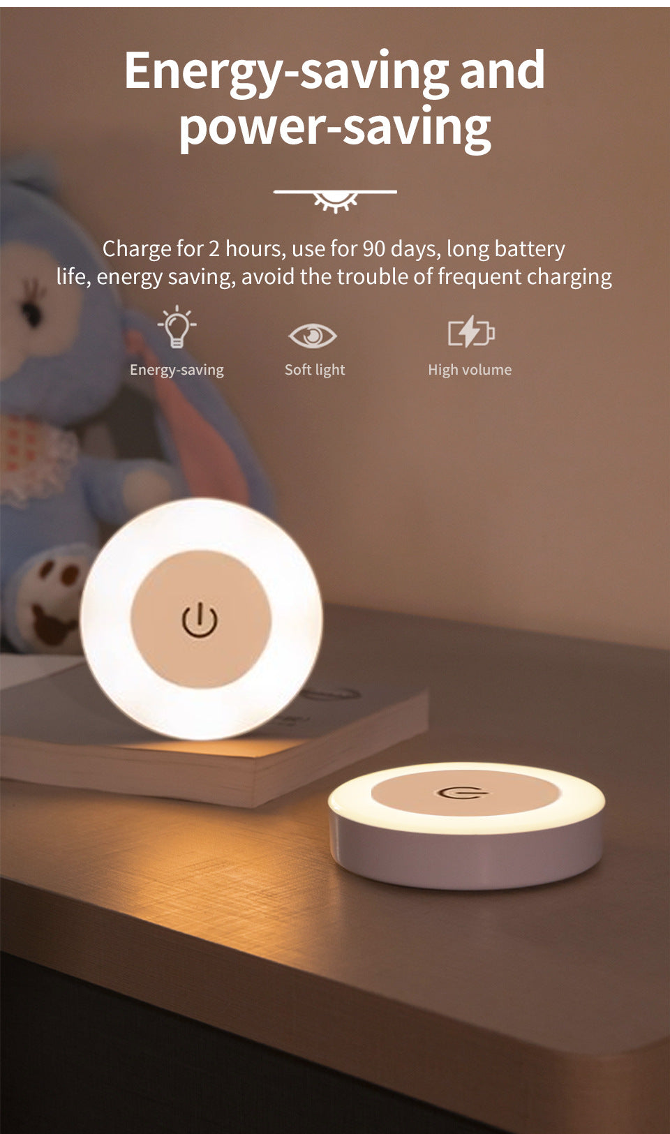 Automatic Dimmable LED Bedside Nightlight