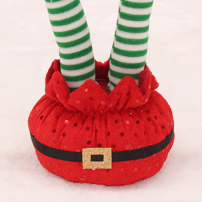 Funny Christmas Tree Elf Legs Ornament