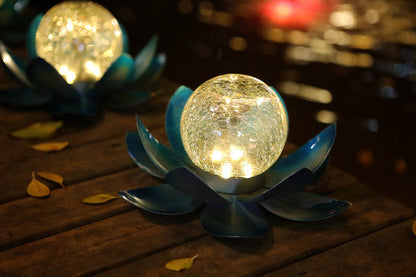 Colorful Solar Glass Outdoor Lamp