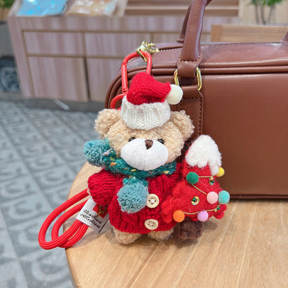 Adorable Teddy Bear Soft Keychain Accessory
