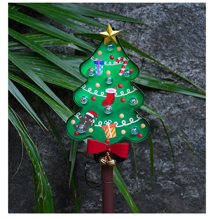 Colorful Holiday Solar Garden Stake Light
