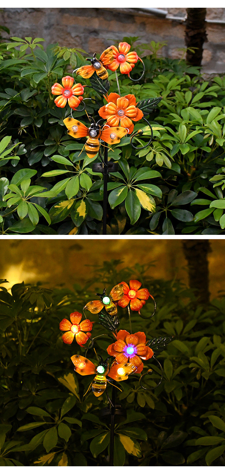 Colorful Outdoor Solar Powered Garden Light