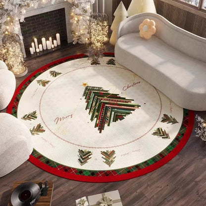 Holiday Red Indoor Non Slip Area Rug
