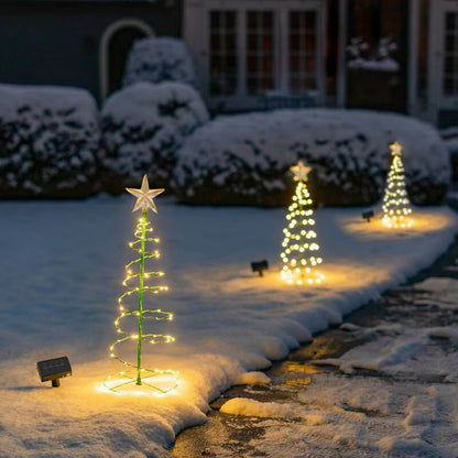 Bright LED Solar Powered Christmas Tree