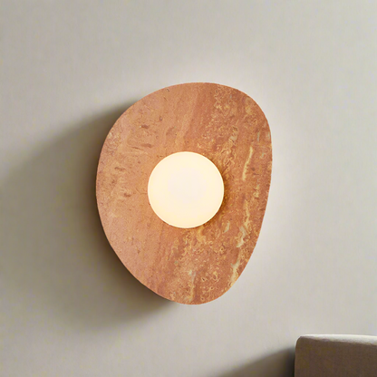 Contemporary Stone Wall Light in Minimalist Style
