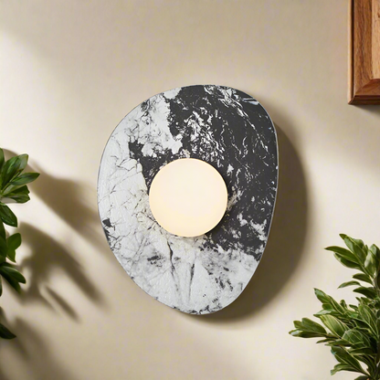 Contemporary Stone Wall Light in Minimalist Style
