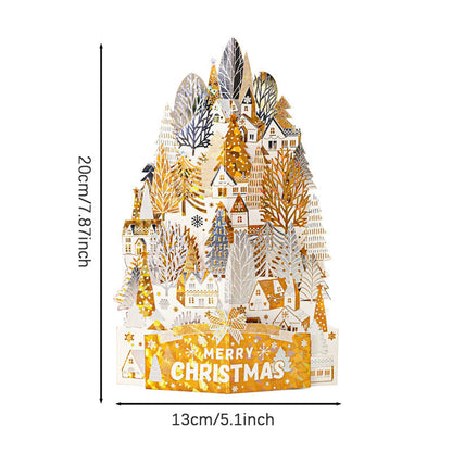 Festive 3D Holiday Greeting Card