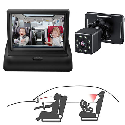HD Baby Video Monitor with Clear Backseat View