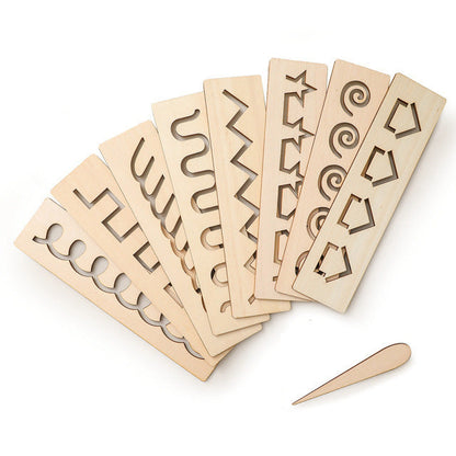 Wooden Alphabet Tracing Boards for Kids Learning
