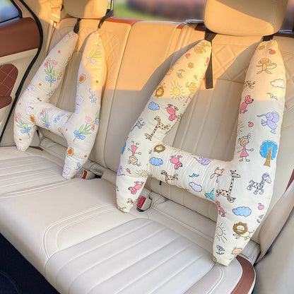 Cozy Car Headrest Pillow for Kids and Adults