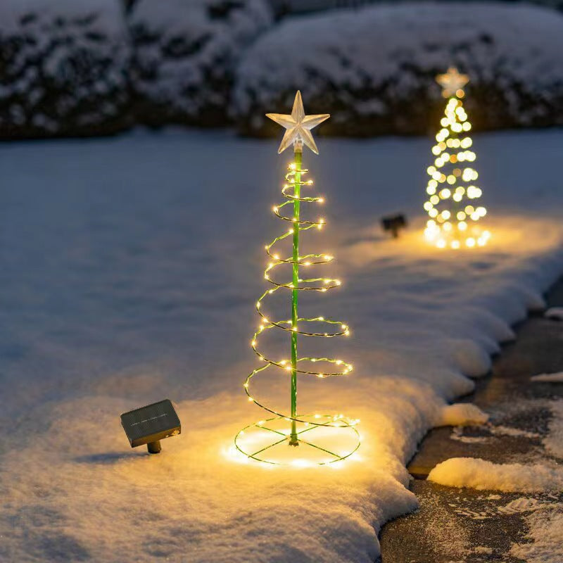 Bright LED Solar Powered Christmas Tree