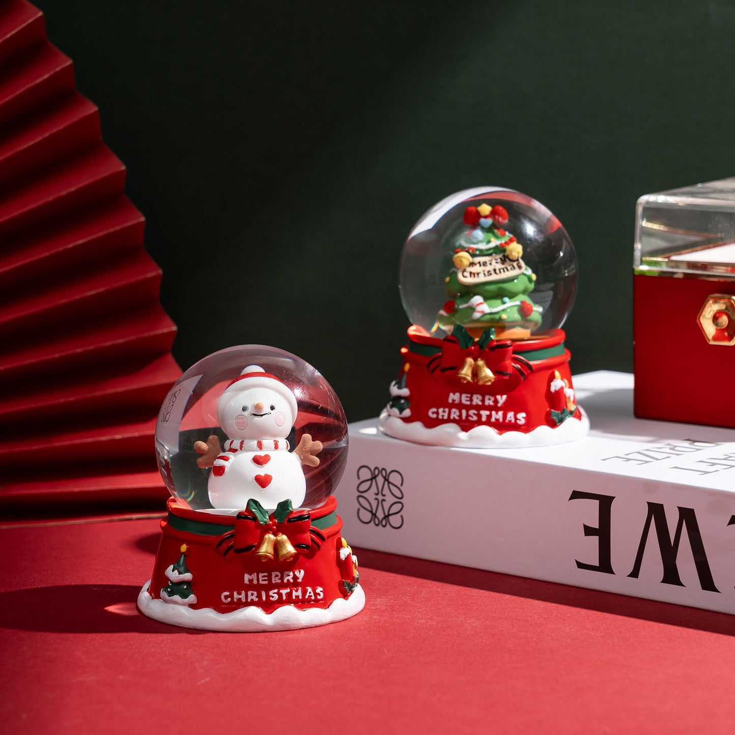 Sparkling Snowman Glass Ball Christmas Decoration