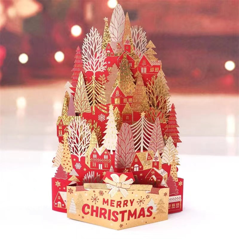 Festive 3D Holiday Greeting Card