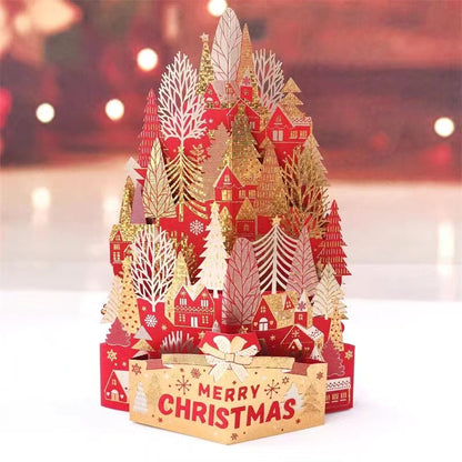 Festive 3D Holiday Greeting Card