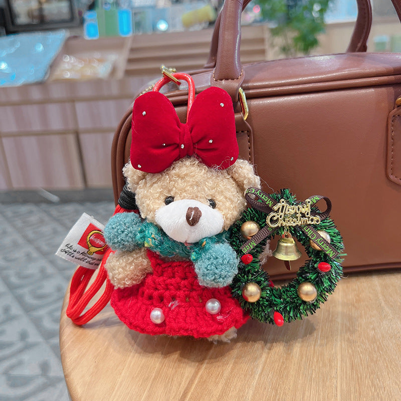 Adorable Teddy Bear Soft Keychain Accessory