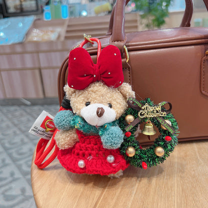 Adorable Teddy Bear Soft Keychain Accessory