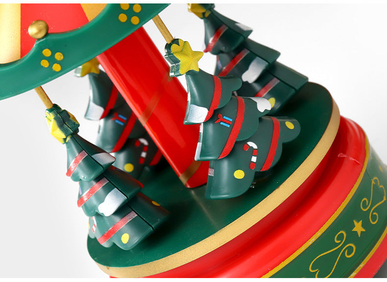 Spinning Musical Holiday Tree Decoration Ornament