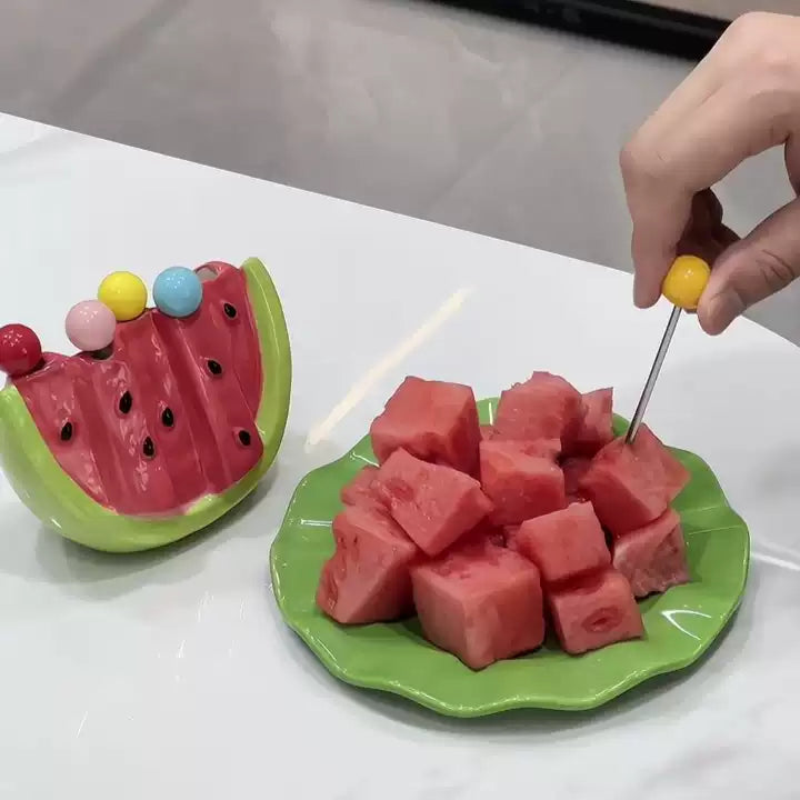 Fresh Fruit Snack Pick Fork Set