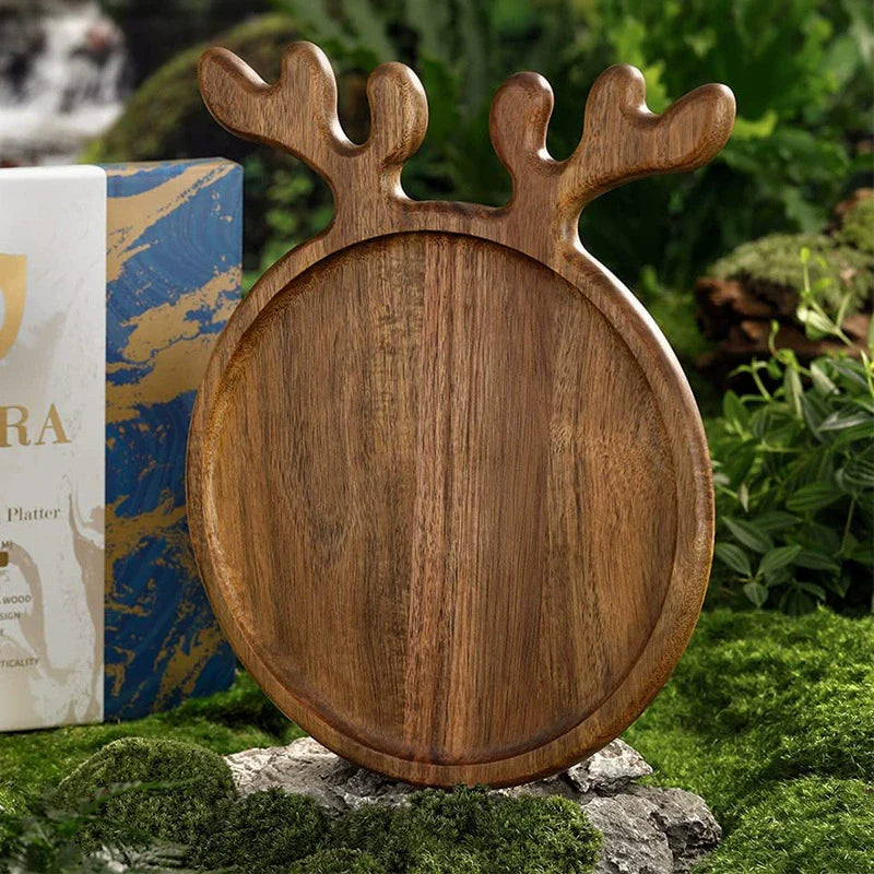 Rustic Wooden Holiday Serving Platter