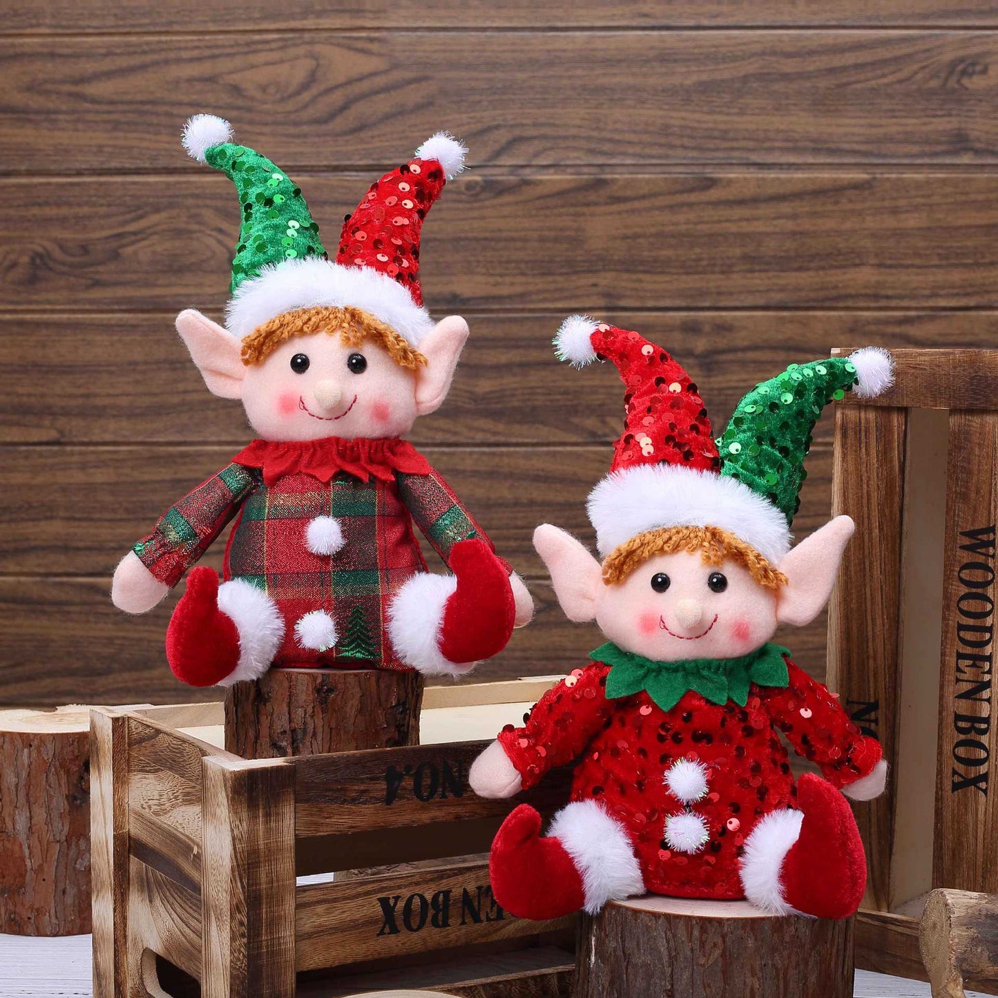 Fun Sparkly Santa Elf Hat Toy