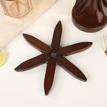 Heat Resistant Wood Christmas Tree Coaster