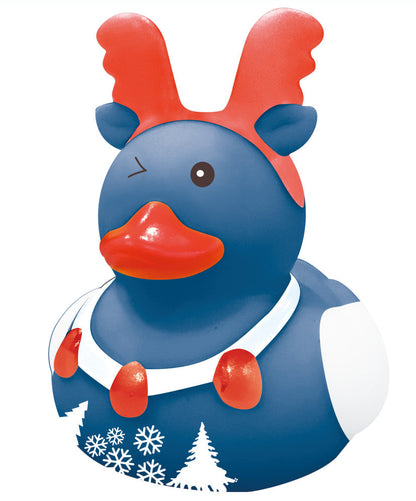 Fun Plush Squeaky Christmas Duck Toy