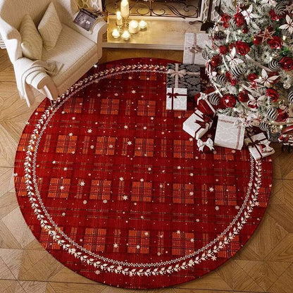 Holiday Red Indoor Non Slip Area Rug