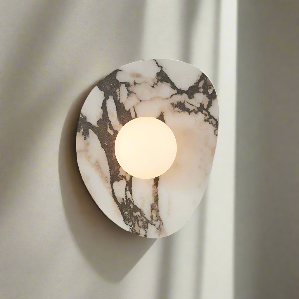 Contemporary Stone Wall Light in Minimalist Style