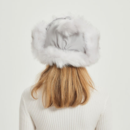 Warm Faux Fur Animal Ear Winter Hat for Women