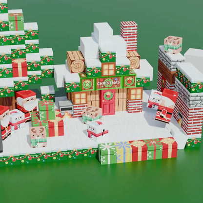Colorful Christmas Magnetic Building Blocks Toy Set