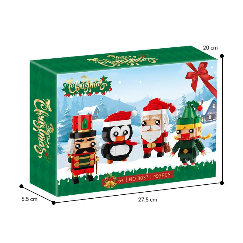 Fun Holiday Lego Style Building Blocks Toy
