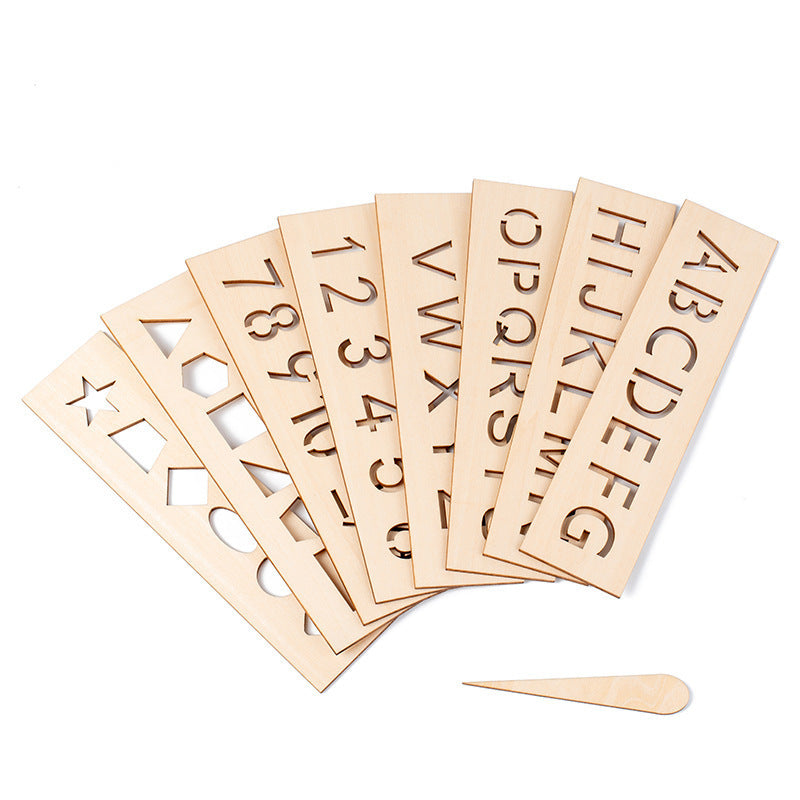 Wooden Alphabet Tracing Boards for Kids Learning