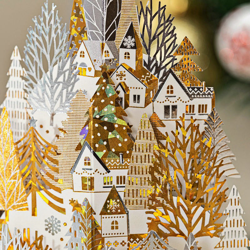 Festive 3D Holiday Greeting Card