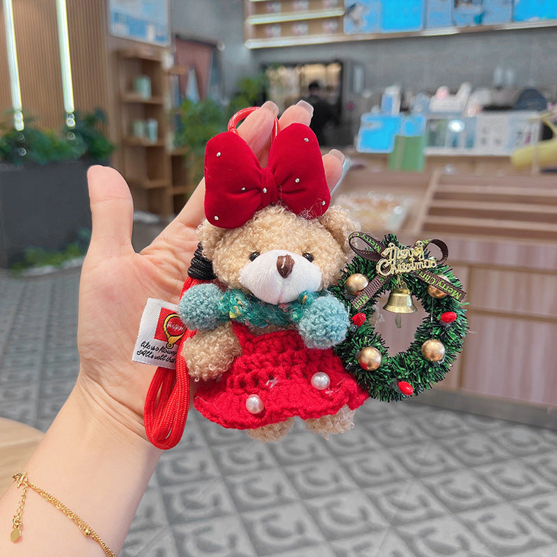 Adorable Teddy Bear Soft Keychain Accessory