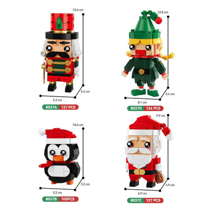 Fun Holiday Lego Style Building Blocks Toy