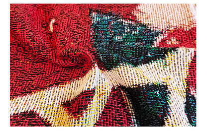 Festive Holiday Sofa Slipcover Throw Blanket
