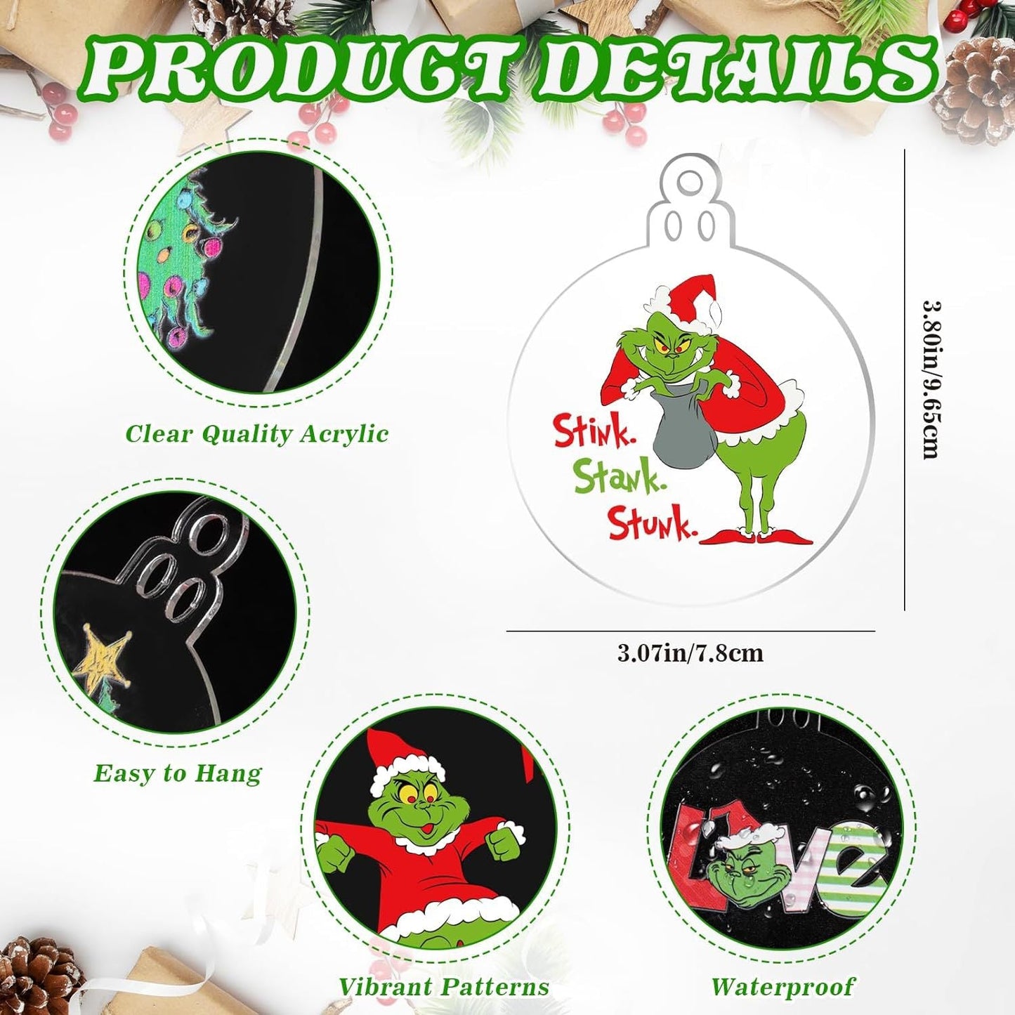 Fun Green Christmas Tree Decoration