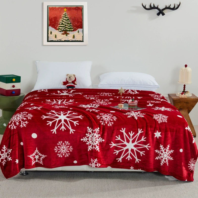 Festive Holiday Snowman Gingerbread Blanket - Yeezlab