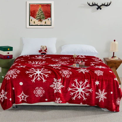 Festive Holiday Snowman Gingerbread Blanket - Yeezlab