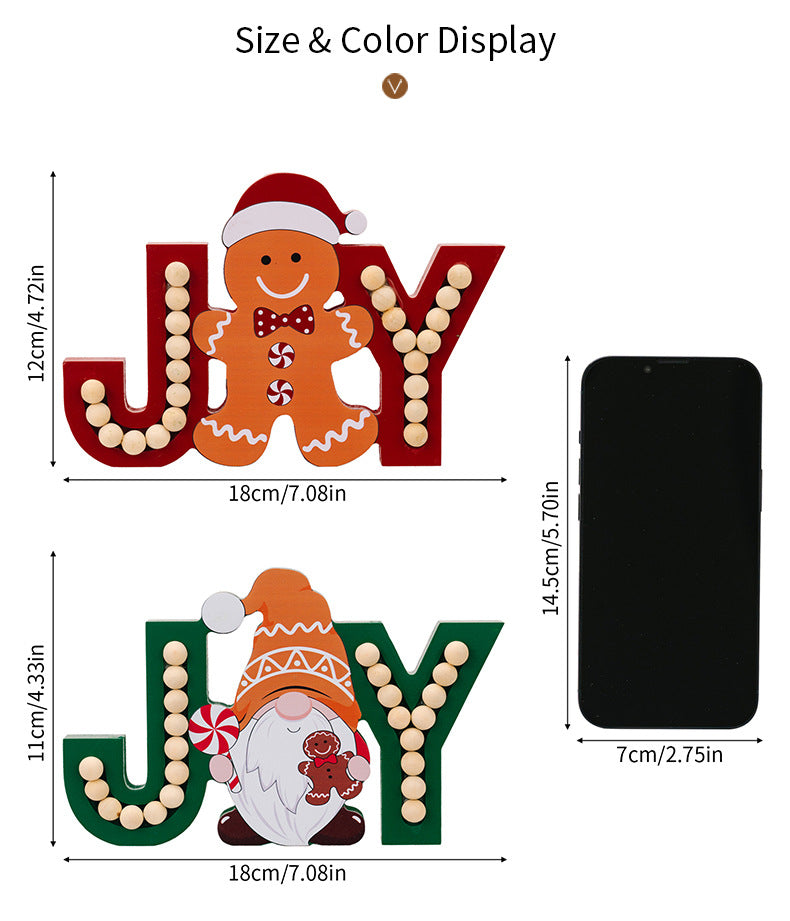 Fun Holiday Wooden Christmas Tree Ornament