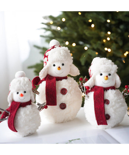 Soft Christmas Snowman Figurine Decoration